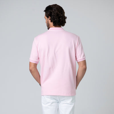 clothing brand, polo shirt, mens clothing, Miami, Flamingo (Pink)