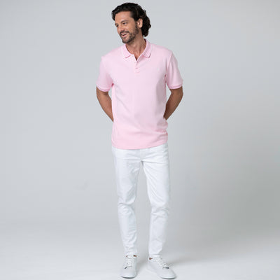 clothing brand, polo shirt, mens clothing, Miami, Flamingo (Pink)