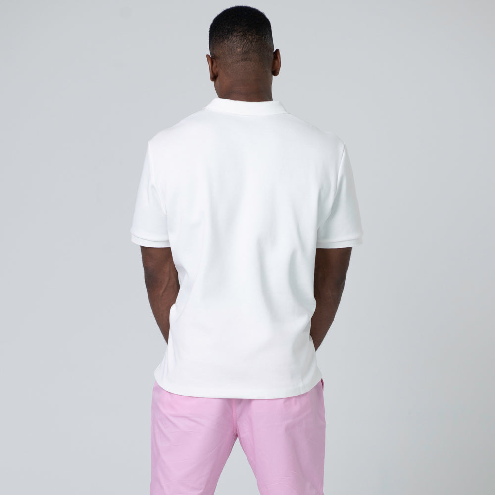 clothing brand, polo shirt, mens clothing, Miamiclothing brand, polo shirt, mens clothing, Miami, Coconut (White)